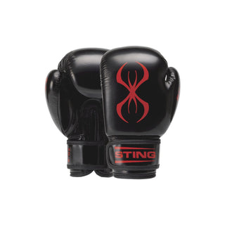 Sting Arma Junior Boxing Gloves 6oz | Black/Red