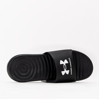 UNDER ARMOUR MENS ANISA FIXED SLIDES | BLACK - Taskers Sports