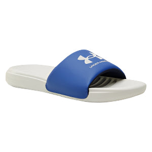 UNDER ARMOUR MENS FIXED SLIDES | HALO GREY/ROYAL HALO - Taskers Sports