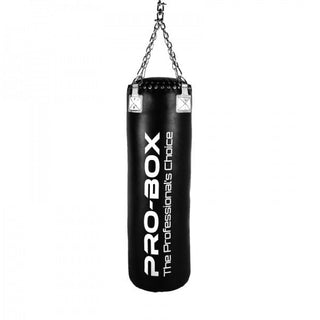 PRO BOX CHAMP 4FT STRAIGHT PUNCH BAG | BLACK/WHITE (CLICK & COLLECT ONLY) - Taskers Sports
