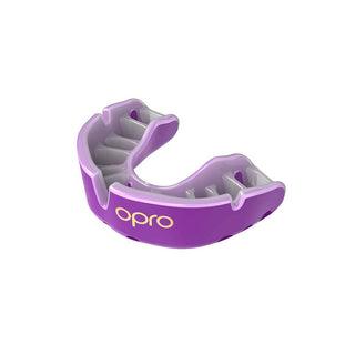 OPRO GOLD SELF-FIT ADULT MOUTHGUARD | PURPLE/PEARL - Taskers Sports