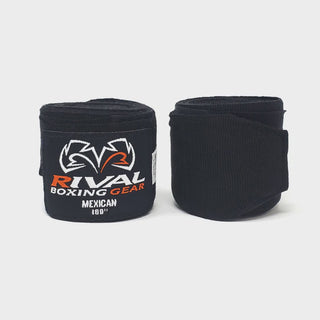 RIVAL MEXICAN HAND WRAPS 210 | BLACK - Taskers Sports