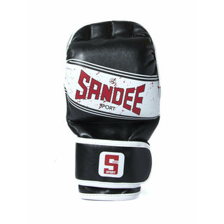SANDEE SPORT MMA SPARRING GLOVES | BLACK/WHITE - Taskers Sports