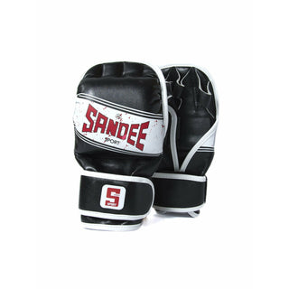 SANDEE SPORT MMA SPARRING GLOVES | BLACK/WHITE - Taskers Sports