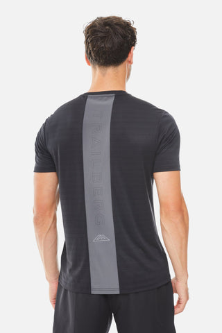 Trailberg SS25 Cloud Tee | Black/Volcano Grey