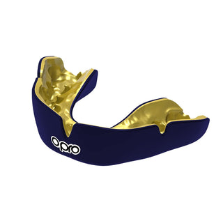 OPRO Instant Custom Self Fit Junior Mouthguard | Dark Blue/Gold