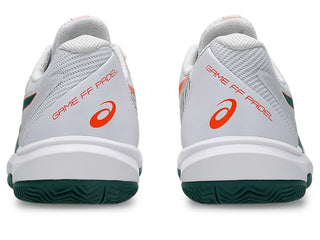 Asics Mens Game FF Padel | White/Jewel Green