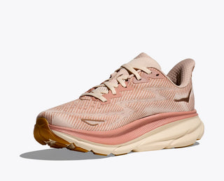 Hoka Womens Clifton 9 | Sandstone/Cream