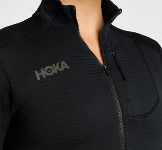 Hoka Womens 1/2 Zip | Black