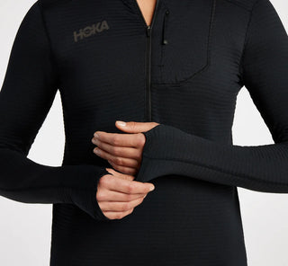 Hoka Womens 1/2 Zip | Black