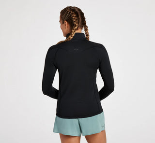 Hoka Womens 1/2 Zip | Black