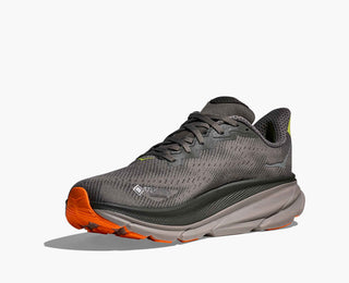 Hoka Mens Clifton 9 Goretex | Asphalt Grey/Gravel