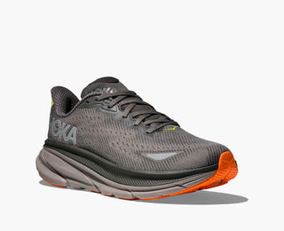 Hoka Mens Clifton 9 Goretex | Asphalt Grey/Gravel