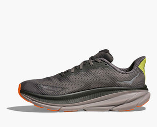 Hoka Mens Clifton 9 Goretex | Asphalt Grey/Gravel