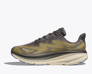 Hoka Mens Clifton 9 Goretex | Gravel/Eggshell