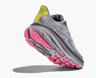 Hoka Womens Clifton 9 Goretex | Grey Skies/Foggy Grey