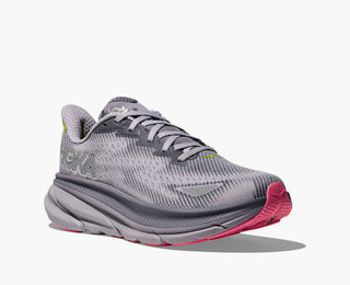 Hoka Womens Clifton 9 Goretex | Grey Skies/Foggy Grey