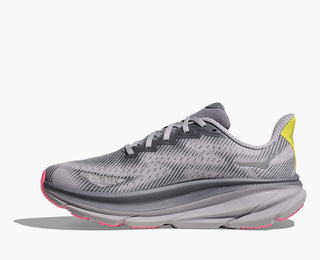 Hoka Womens Clifton 9 Goretex | Grey Skies/Foggy Grey