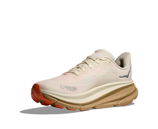 Hoka Womens Clifton 9 Goretex | Eggshell/Khaki