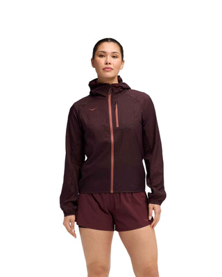 Hoka Skyflow Jacket | Black Cherry