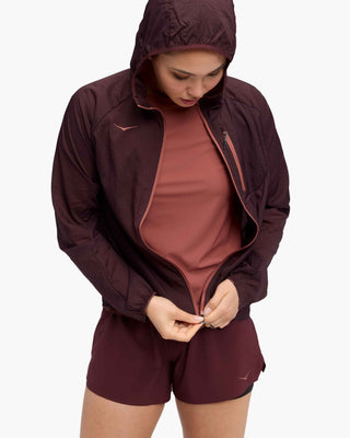 Hoka Skyflow Jacket | Black Cherry