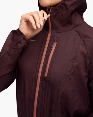 Hoka Skyflow Jacket | Black Cherry
