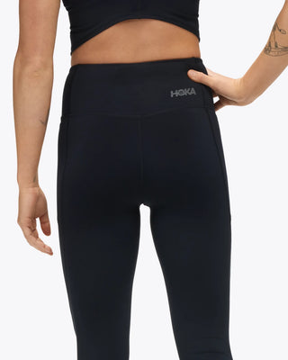 Hoka Womens Elaro Knit 27" Tight | Black