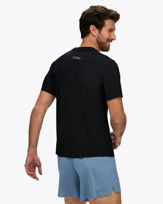 Hoka Mens Airolite Run Short Sleeve Tee | Black