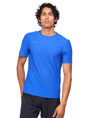 Hoka Mens Airolite Run Short Sleeve Tee | Ultra Marine