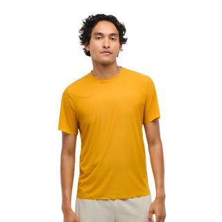 Hoka Mens Airolite Run Short Sleeve Tee | Varsity Yellow