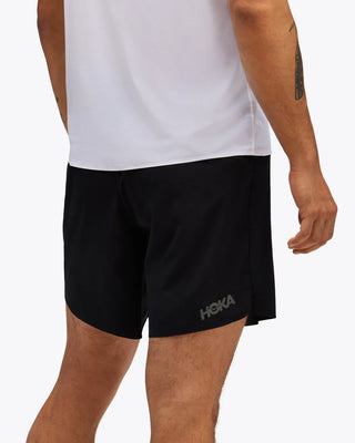 Hoka Mens Glide 7" 2-in-1 Short | Black