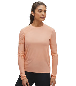 Hoka Womens Airolite Long Sleeve Tee | Papaya