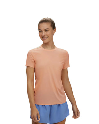 Hoka Womens Airolite Run Short Sleeve Tee | Papaya