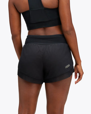 Hoka Womens Glide 4" Short | Black