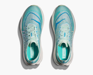 Hoka Womens Mach X 2 | Snow Melt / Blue Spark