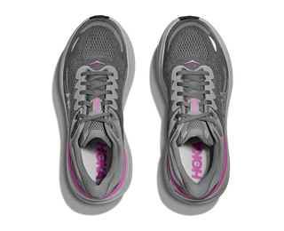 Hoka Womens Bondi 9 | Galactic Grey/Asteroid