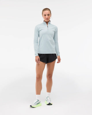 Hoka Womens Glidetech 1/4 Zip | Mineral Blue