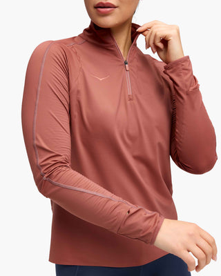 Hoka Glidetech 1/4 Zip | Rouge