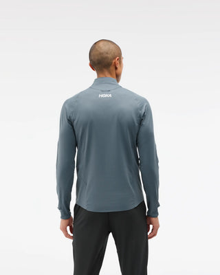Hoka Mens Glidetech 1/4 Zip | Faded Navy