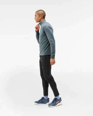 Hoka Mens Glidetech 1/4 Zip | Faded Navy