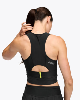Hoka Womens Race Day Bra | Black