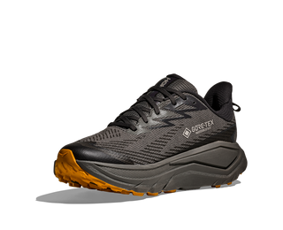 Hoka Mens Challenger 8 Goretex | Asphalt Grey/Varsity Yellow