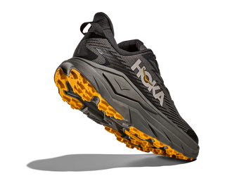 Hoka Mens Challenger 8 Goretex | Asphalt Grey/Varsity Yellow