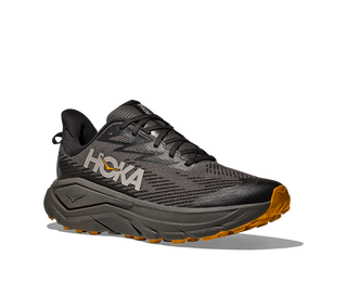 Hoka Mens Challenger 8 Goretex | Asphalt Grey/Varsity Yellow