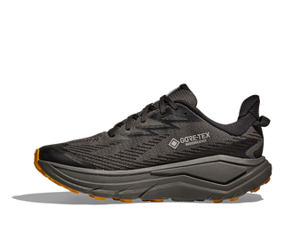 Hoka Mens Challenger 8 Goretex | Asphalt Grey/Varsity Yellow
