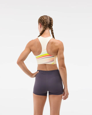 Hoka Womens Race Day Crop Bra | Alabaster Flare