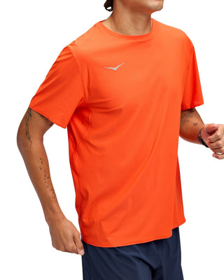 Hoka Airolite Short Sleeve Tee 2.0 | Lava