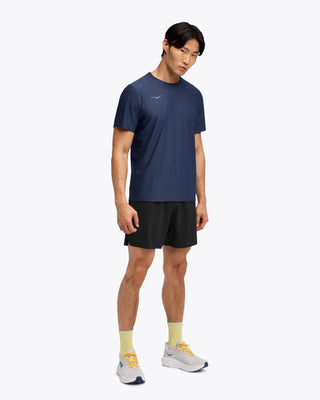Hoka Mens Airolite Short Sleeve Tee 2.0 | Midnight Blue