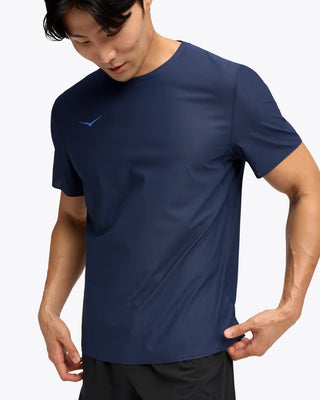 Hoka Mens Airolite Short Sleeve Tee 2.0 | Midnight Blue