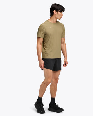 Hoka Mens Airolite Short Sleeve Tee 2.0 | Wild Mushroom